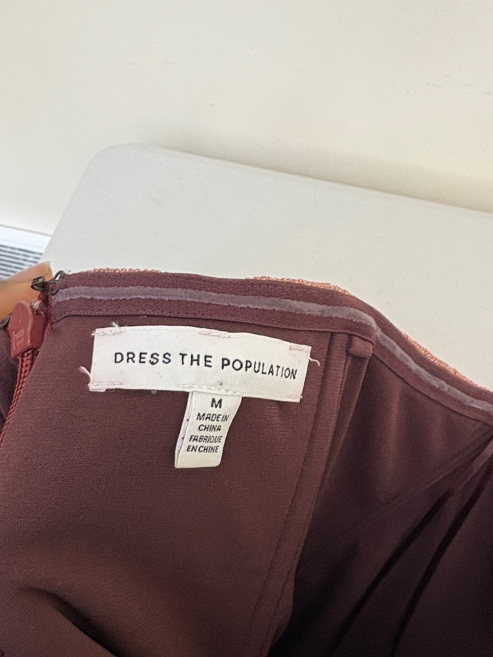 Dress the Population Mauve Strapless Evening Dress - Picture 5 of 5